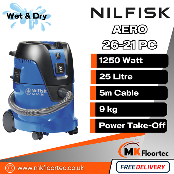 Nilfisk AERO 26-21 PC Wet & Dry Vacuum Cleaner