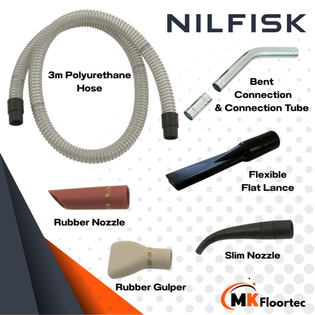 Nilfisk OIL230 E Industrial Vacuum Cleaner Oil, Coolant, Chip CB5014 + Full Kit