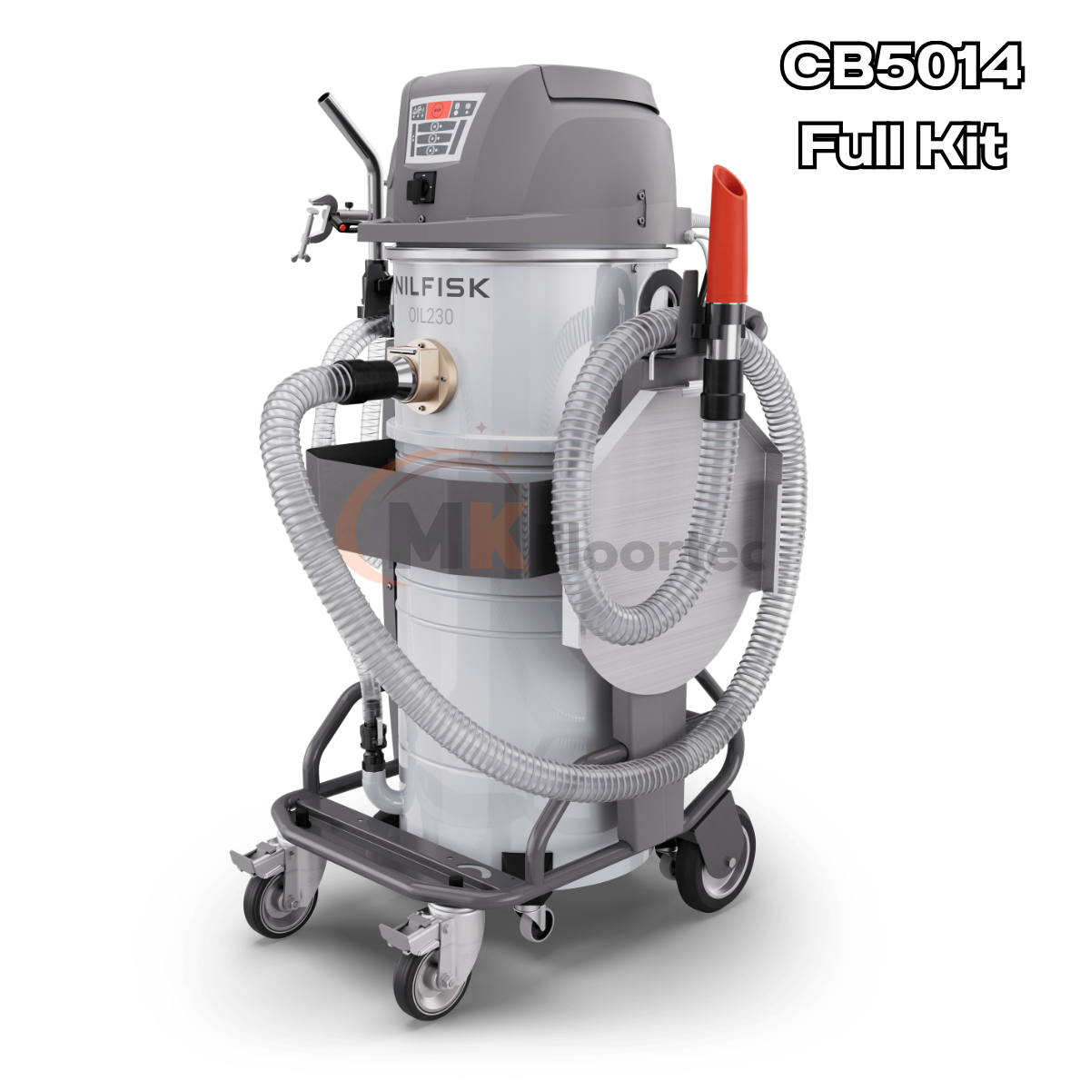 Nilfisk OIL230 E Industrial Vacuum Cleaner Oil, Coolant, Chip CB5014 + Full Kit
