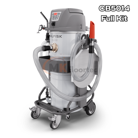 Nilfisk OIL230 E Industrial Vacuum Cleaner Oil, Coolant, Chip CB5014 + Full Kit
