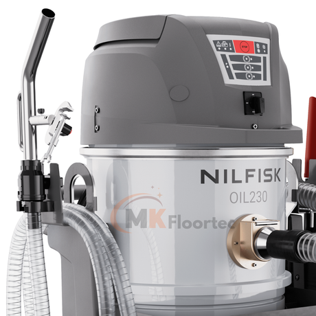 Nilfisk OIL230 E Industrial Vacuum Cleaner Oil, Coolant, Chip CB5014 + Full Kit