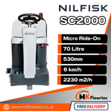 Nilfisk SC2000 Industrial Micro Ride On Floor Scrubber Dryer