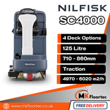 Nilfisk SC4000 Industrial Ride-On Floor Scrubber Dryer