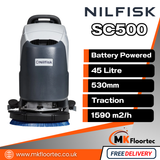 Nilfisk SC500 53D Walk-Behind Scrubber Dryer – Battery Commercial Floor Machine