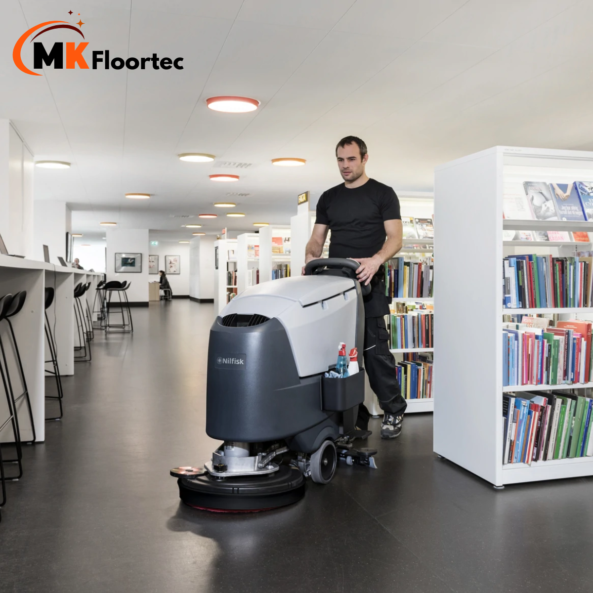 Nilfisk SC500 53D Walk-Behind Scrubber Dryer – Battery Commercial Floor Machine