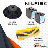 Nilfisk SW900 Walk-Behind Battery Powered Industrial Sweeper