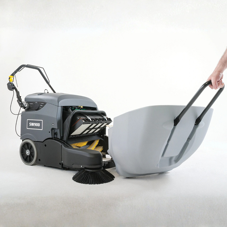 Nilfisk SW900 Walk-Behind Battery Powered Industrial Sweeper