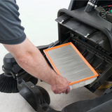 Nilfisk SW900 Walk-Behind Battery Powered Industrial Sweeper