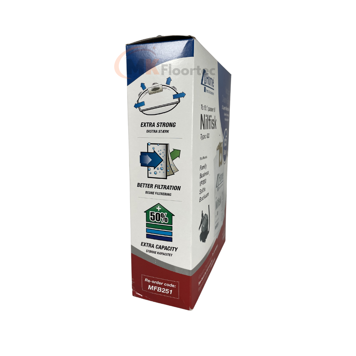 Nilfisk VP300 VP400 Vacuum Cleaner Dust Bags Microfibre