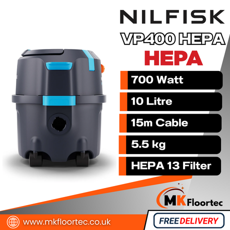 Nilfisk VP400 HEPA Cylinder Vacuum Cleaner