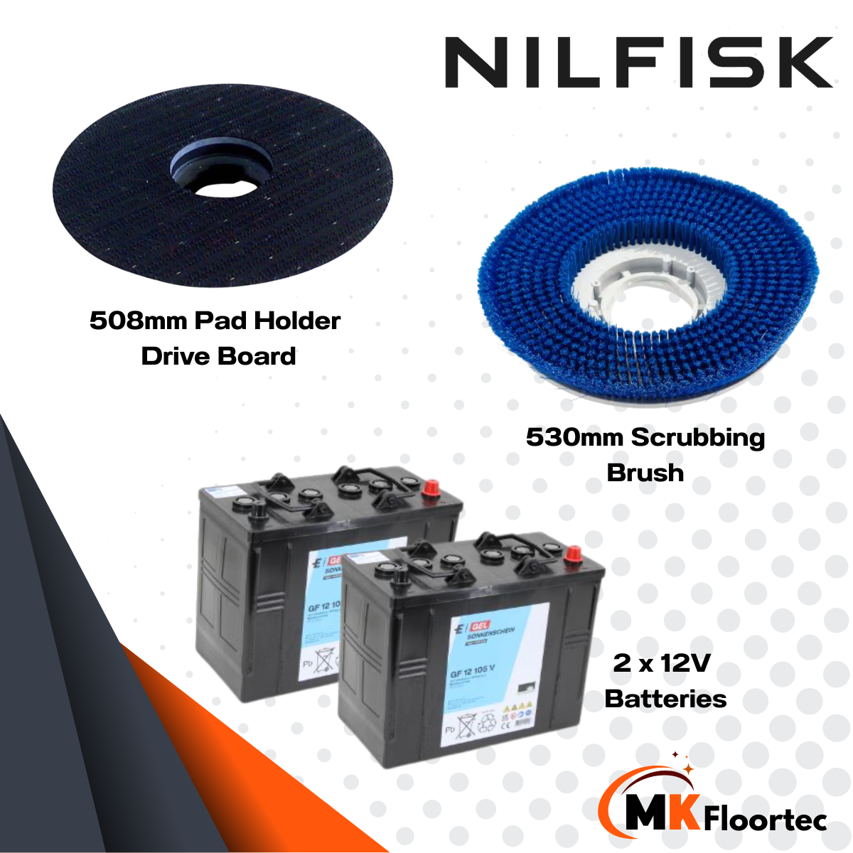 Nilfisk SC530 Walk-Behind Scrubber Dryer – Battery Floor Machine (B & BD Models)