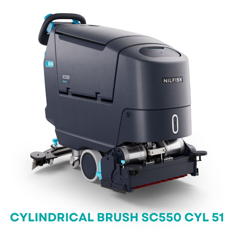 Nilfisk SC550 Scrubber Dryer Battery Powered Cordless Floor Cleaning Machine - M.K. Floortec Services Ltd