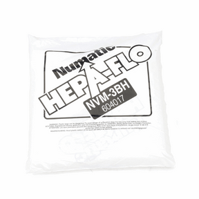 Pack of 10 Numatic NVM-3BH HepaFlo vacuum cleaner dust bags for models 570 and 500, ensuring efficient dust collection.