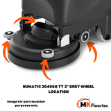 Numatic 204068 TT 3" Grey Wheel