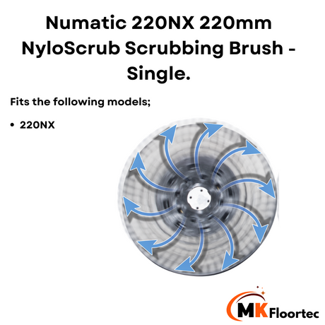 Numatic 220nx nyloscrub scrubbing brush