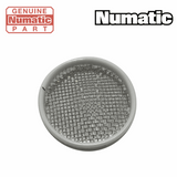 Pack of five Numatic 913840 circular gauze filter discs designed for NUC244-NX lid port, ensuring optimal filtration performance. 