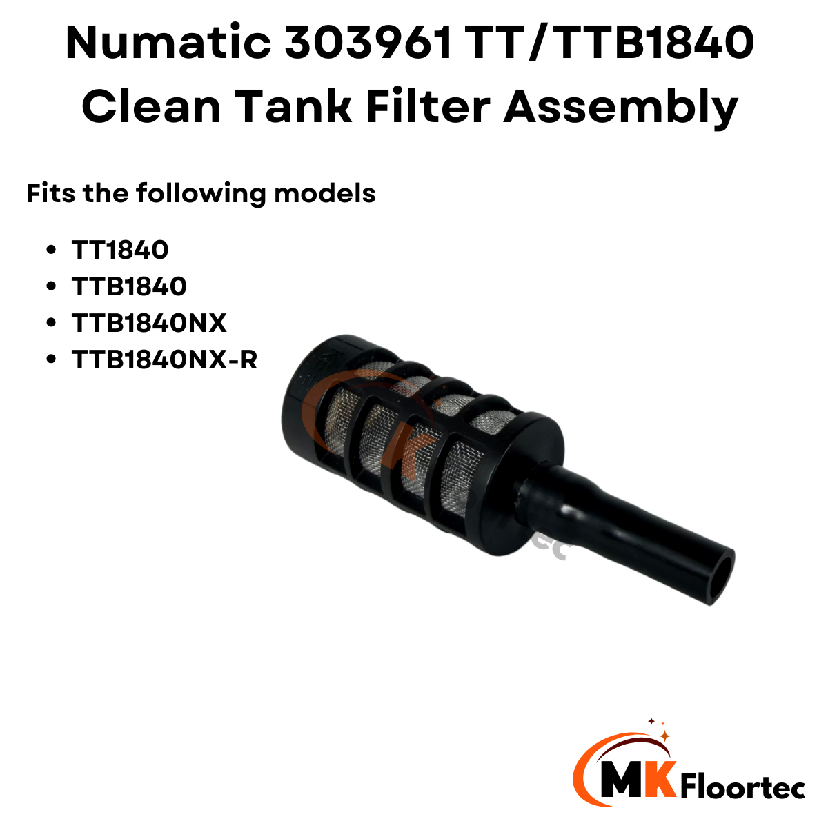 Numatic 303961 TT/TTB1840 Clean Tank Filter Assembly