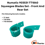 Numatic 903531 TT1840 Squeegee Blades Set - Front And Rear Set
