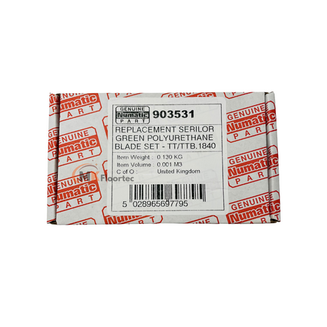Numatic 903531 TT1840 Squeegee Blades Set - Front And Rear Set
