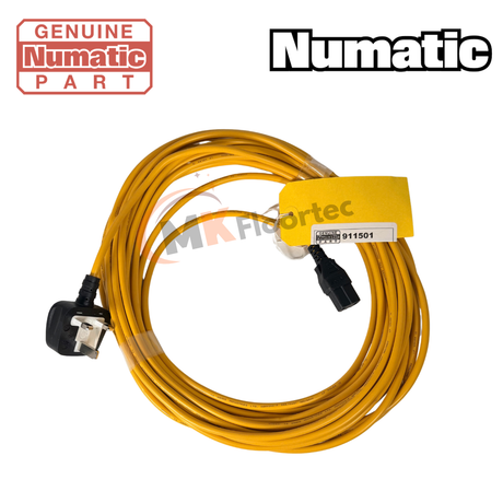 Numatic 911501 12.5m Yellow Plug-in Mains Cable PPR Series