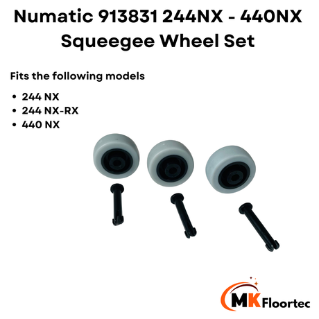 Numatic 913831 244NX - 440NX Squeegee Wheel Set