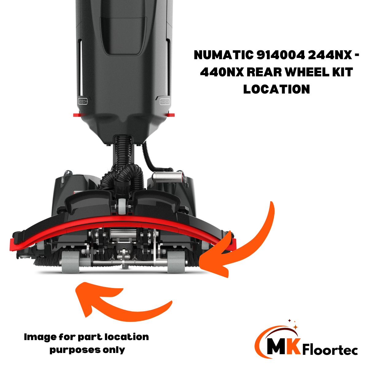 Numatic 914004 244NX - 440NX Rear Wheel Kit