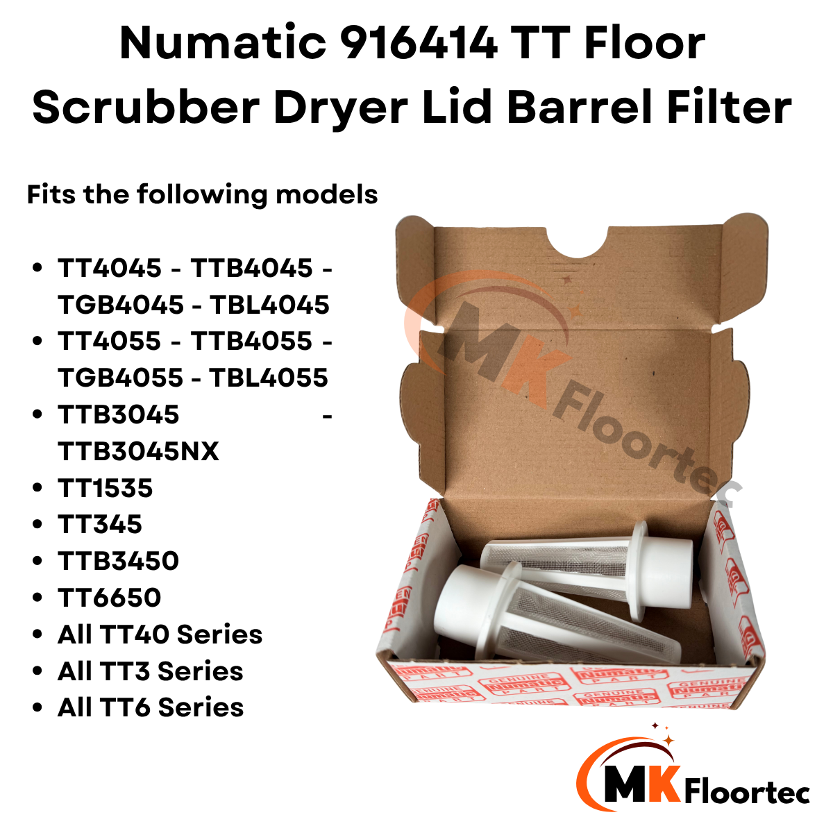 Numatic 916414 TT Floor Scrubber Dryer Lid Barrel Filter