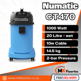 Numatic CT470 Commercial Carpet & Upholstery Cleaner – 4-in-1 Valeting Extraction Machine