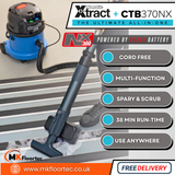 Numatic CTB370NX Commercial Cordless Carpet Extraction & Hard Floor Vacuum Cleaner