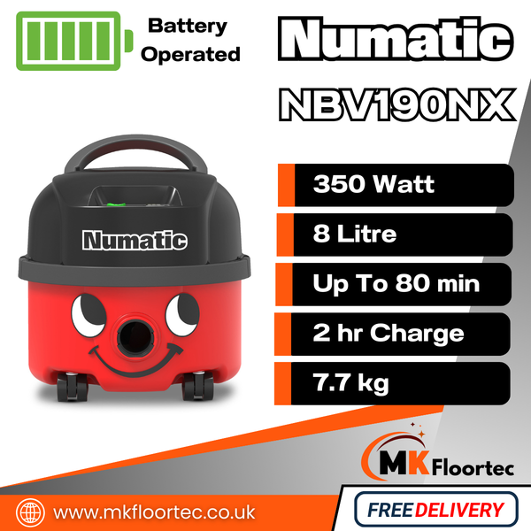 Numatic NBV190NX Cordless Vacuum Cleaner - Battery Henry Hoover
