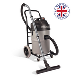 Numatic NTD750-2 Industrial Dry Vacuum Cleaner with trolley and twin motors, designed for daily heavy-duty cleaning tasks.