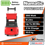 Numatic PBT230NX Cordless Trolley Vacuum Cleaner