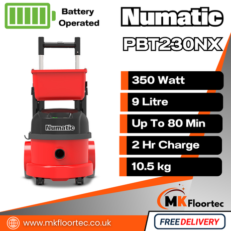 Numatic PBT230NX Cordless Trolley Vacuum Cleaner