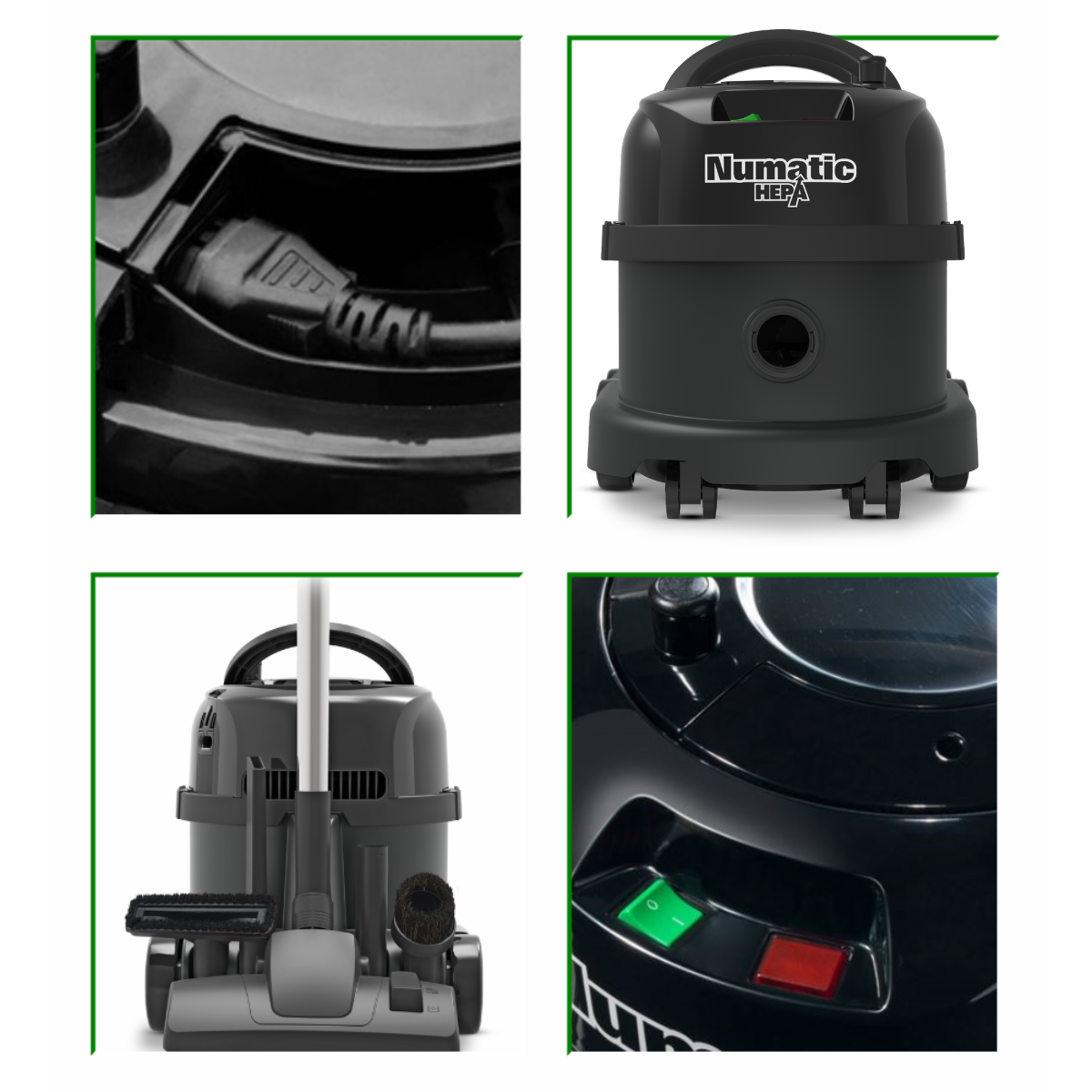 Numatic PPR170H HEPA Cylinder Vacuum Cleaner - Commercial Henry Allergy Hoover