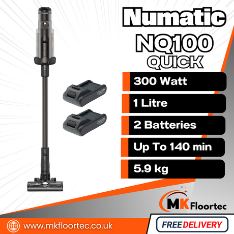 Numatic Quick NQ100 Commercial Cordless Stick Vacuum Cleaner (Twin Battery Edition)#11