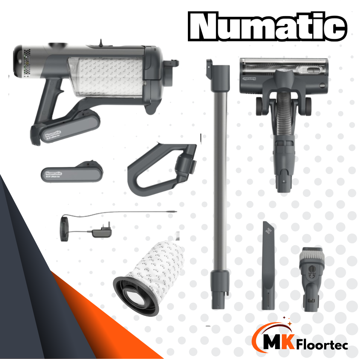 Numatic Quick NQ100 Commercial Cordless Stick Vacuum Cleaner (Twin Battery Edition)#11