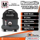 Numatic TRM240 M-Class Site Vacuum Cleaner TradeLine