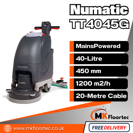 Numatic TT4045G Mains-Powered Scrubber Dryer (240V)