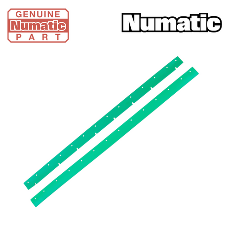 850mm replacement squeegee blade set in green polyurethane for Numatic 900520 TT6650 Twintec scrubber dryer.