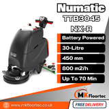 Numatic TTB3045NX-R Floor Scrubber Dryer - Battery Powered
