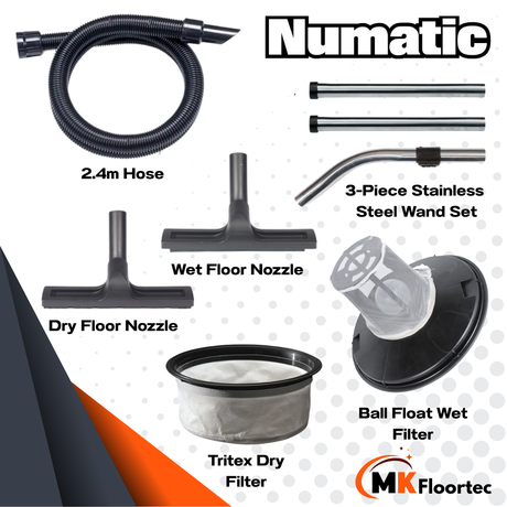 Numatic WBV370NX Cordless Wet or Dry Vacuum Cleaner