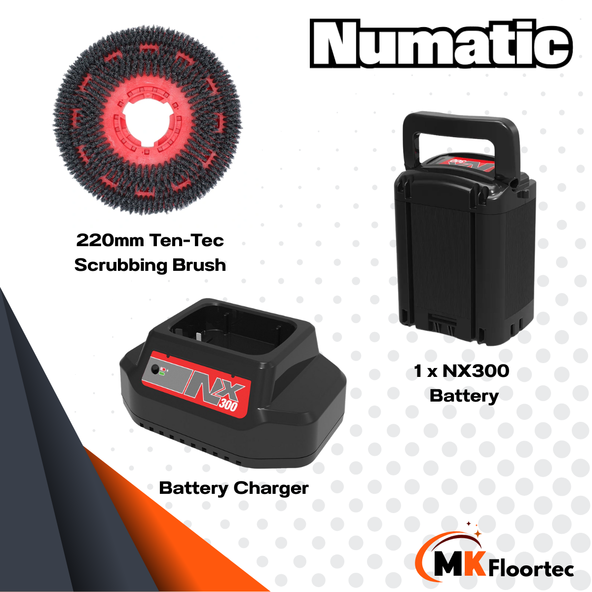 Numatic 220NX Compact Floor Scrubber Dryer