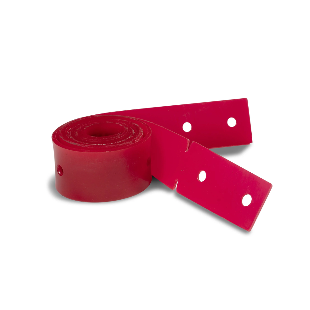 Replacement squeegee blade set for Numatic NUC 244NX, includes front and rear blades, part number 913810.