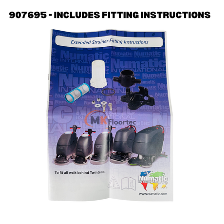 Numatic 907695 TT Extended Strainer Kit - Solution Tank Filter