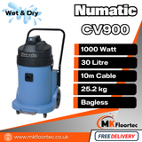 Numatic CV900 CombiVac Industrial Wet & Dry Vacuum Cleaner (Single Motor)