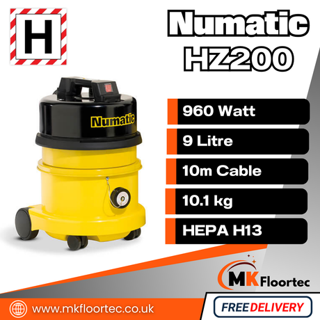 Numatic HZ200 H-Class Vacuum Cleaner Industrial Hazardous Dust Extractor
