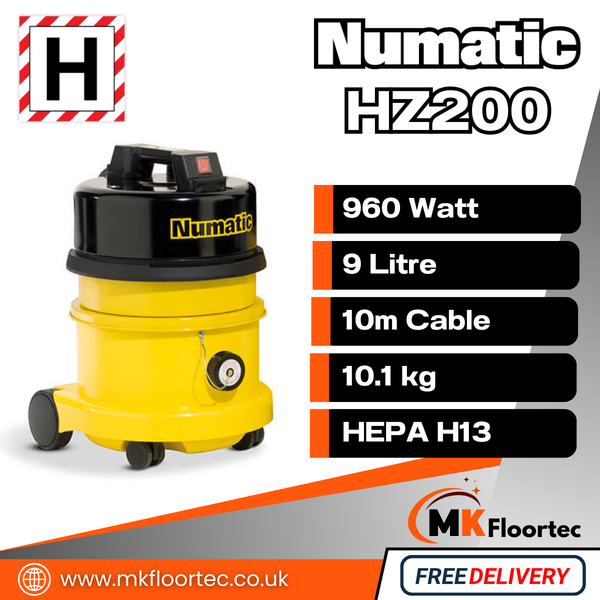 Numatic HZ200 H-Class Vacuum Cleaner Industrial Hazardous Dust Extractor