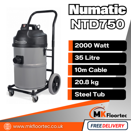 Numatic NTD750 Industrial Twin-Motor Vacuum Cleaner