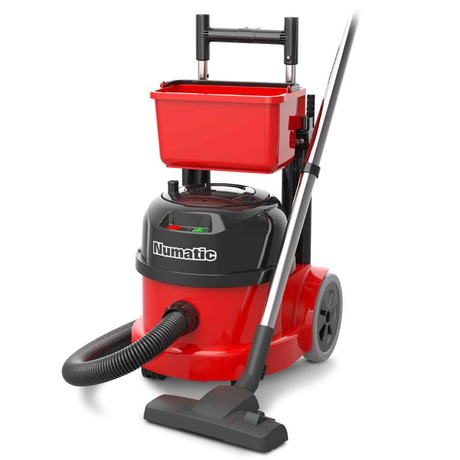 Numatic PPT220 ProVac Commercial Vacuum Cleaner featuring a trolley for easy mobility and effective cleaning performance.