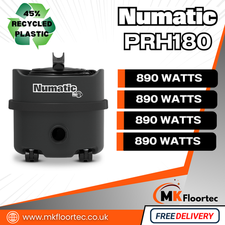 Numatic PRH180 Cylinder Vacuum Cleaner - Commercial Henry hoover